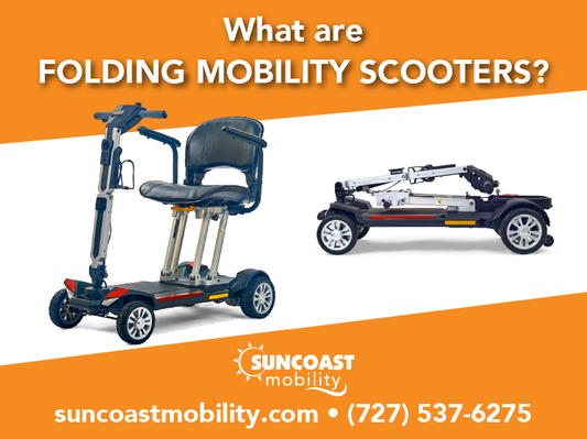 What are folding mobility scooters?